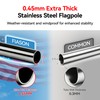 6FT Heavy Duty Flag Pole for Outside House (1 Pack,