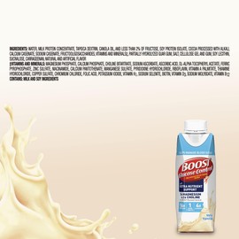 BOOST Glucose Control Ready to Drink Nutritional Drinks with Extra Nutrient Support Drink, Very Vanilla, Carton, 8 Fl Oz, Pack of 24