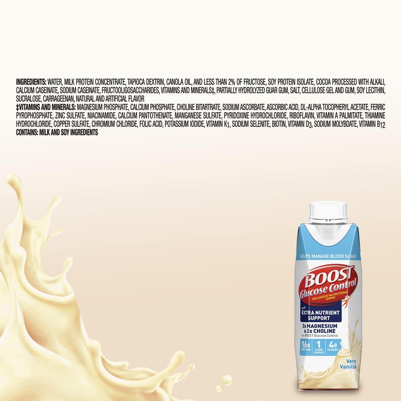 BOOST Glucose Control Ready to Drink Nutritional Drinks with Extra