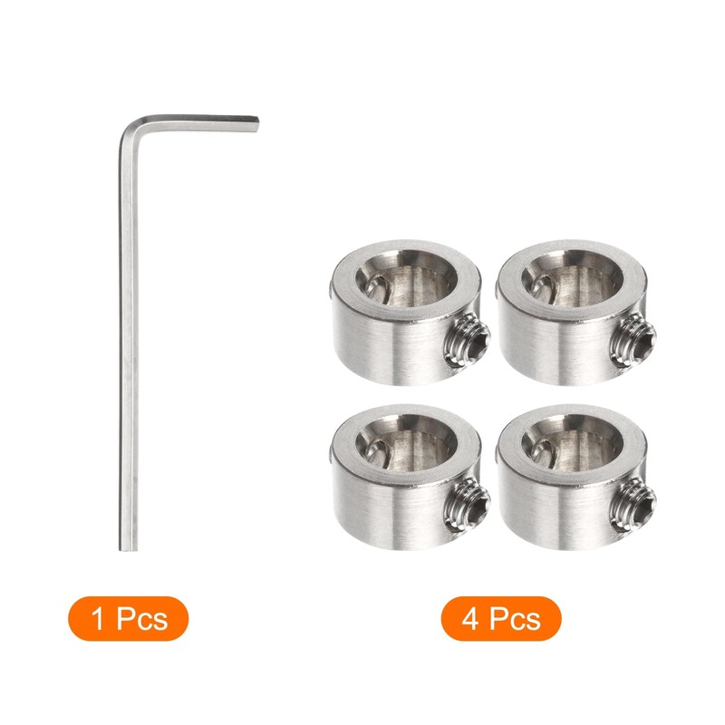 QUARKZMAN 4 Pieces 9 mm Drill Limiter Set, Adjustable Stainless