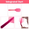 JeiibrZui 6pcs Zero Stress Flight System Durable Plastic Dart Flight