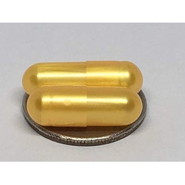 Empty Gelatin Capsules Size 0 Yellow Gold (100)