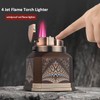 Lighters Cigar Lighter 4 Torch Jet Flame, Desktop Quad Flame