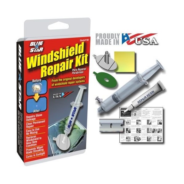 Blue-Star Windshield Repair Kit, .027 fl oz