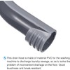 2Pcs Gray Clothes Washer Drain Hose Holder - U-Shape Washing
