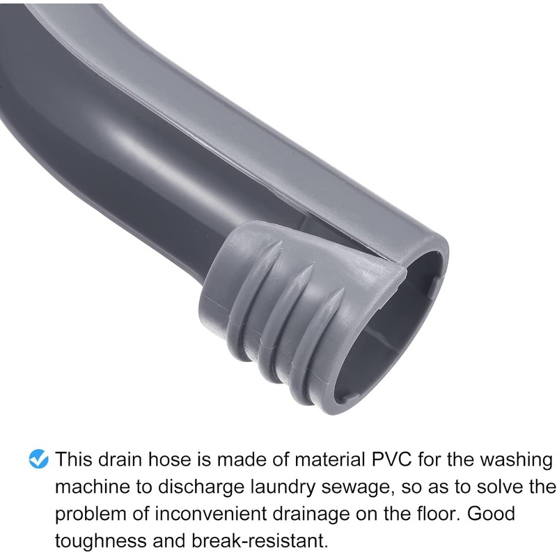 2Pcs Gray Clothes Washer Drain Hose Holder - U-Shape Washing