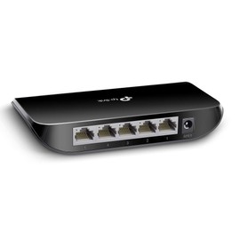 TP-Link 5 Port Gigabit Ethernet Network Switch | Plug and Play | Desktop or Wall-Mount | Plastic Case Ethernet Splitter | Fanless | Traffic Optimization | Unmanaged (TL-SG1005D)