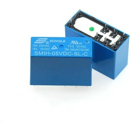 AMHIL Relay 5pcs SMIH-05V 12V 24vdc-sl-a-sl-c 6-pin / 8-pin 16A Normally Open Relay (Size : SMIH-12VDC-SL-C-(8))