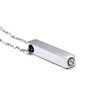 Richsteel Plate Necklace, Memorial Pendant, Stainless Steel, Hypoallergenic, Men's, Women's,