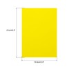 sourcing map Colored Vellum Paper, 20 Sheet Lemon Yellow Transparency