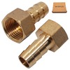 SKIR'CO 2 pieces female thread barb brass fitting 1/2 inch