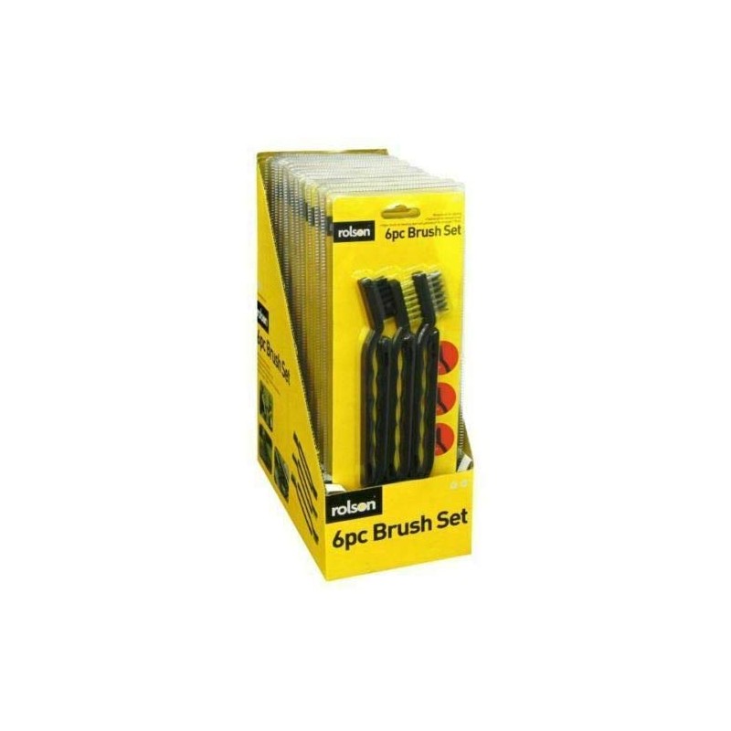 6X Mini Stainless Steel Brass Wire Bristle Brush Rust Removal