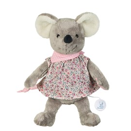 Sterntaler Mabel 6022001 Musical Box Soft Toy Mouse Interchangeable Musical Mechanism Size L Multi-Coloured / Grey
