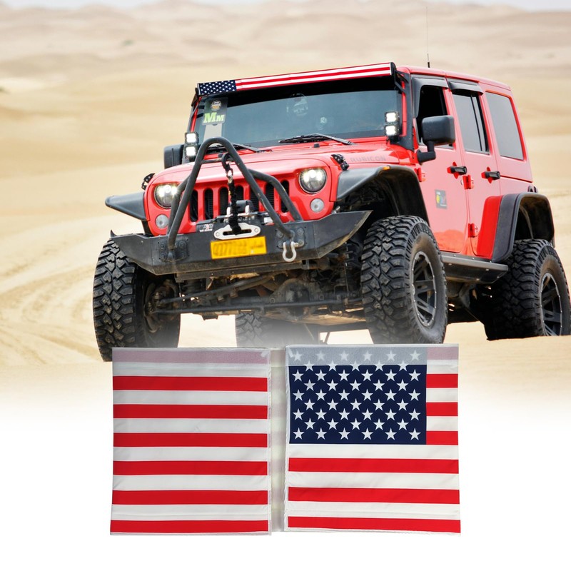 52 Inch Universal LED Light Bar Silencer Cover, American Flag