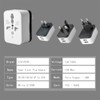 ICEVEIN Universal Power Travel Plug Adapter Converting from EU/UK/CN/AU/JP to