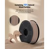 Inslogic WoodFill PLA Filament 1.75mm, 3D Printer Filament Matte Finish,