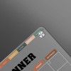 Pizarrón Blanca Para Nevera, Agenda Reutilizable Para Nevera