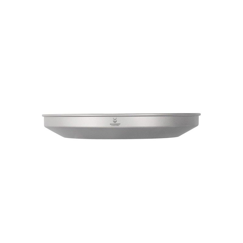 SILVERANT Titanium Camping Plates, Outdoor Dishware with Folding Handle Portable