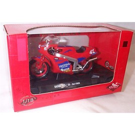 guitoy red / blue derbi 125 Ui motorcycle bike 1:18 scale model