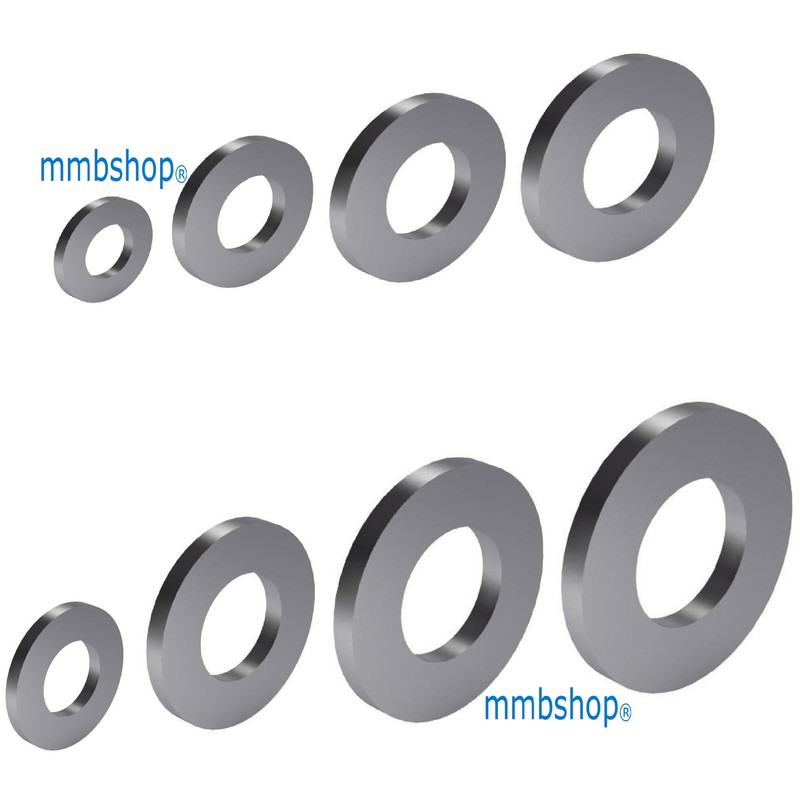 M12 Stainless Steel Washers, Form A Thick Flat washer Grade