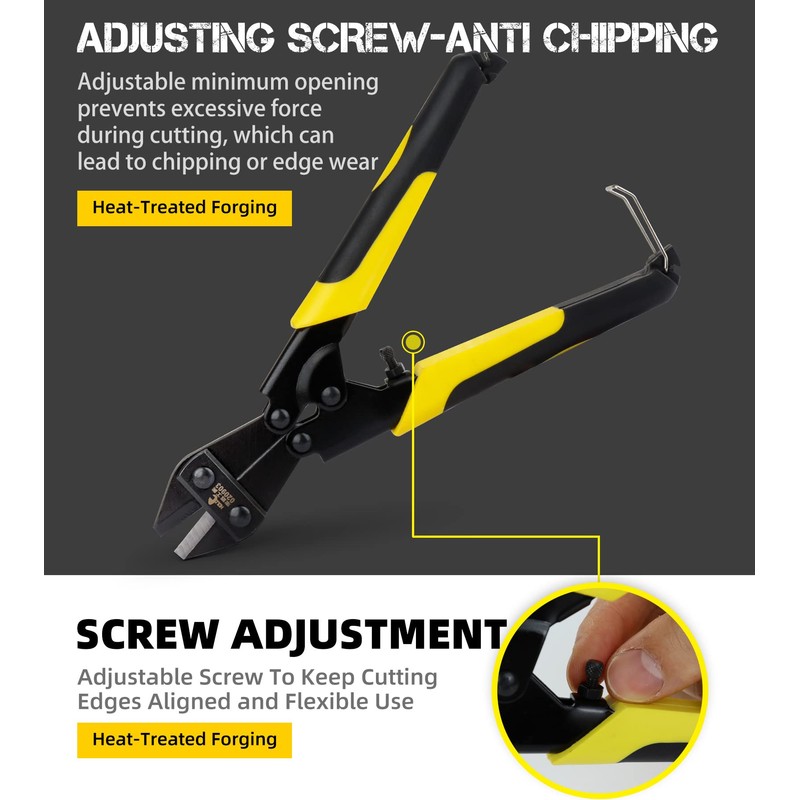 DOWELL 8" Bolt Cutter, Small Mini Bolt Cutter for Wire