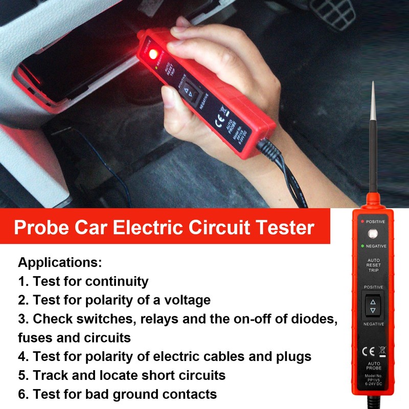 Car Electric Circuit Probe Tester Diagnostic Tool Short Circuit Protection