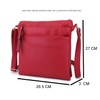 The Accessory Co. Womens Cross Body Bag Messenger Multi Compartment