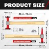 C&T 6 Piece Heavy Auto Body Repair Tool Hammer Dolly