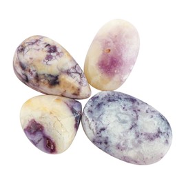 CRYSTALINES 4pcs Natural Tiffany Opal Gemstones, Wholesale Cabochon, Polished Stones, DIY Jewelry Making, Loose Supplies, Protection Healing Crystals, Opal Gem Cabs, Wire Wrapping