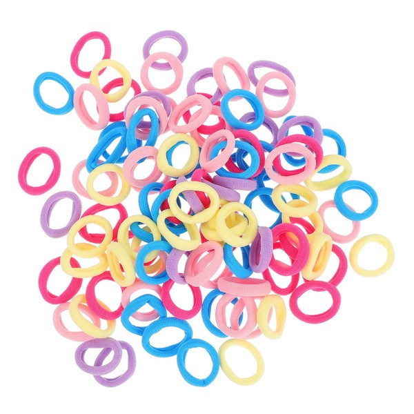 SAFIGLE 200pcs Premium Hair Ties Soft Cloth Elastic Hair Rings