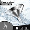 Hsthe Sea Mini Stainless Steel Funnels, Multi-use Small Kitchen Funnel