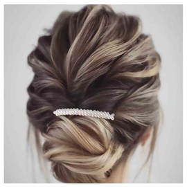 Cimenexe Bohemian Pearl Hair Comb Vintage Pearl Hair Barrette Gold Pearl Headpiece Pearl Bead Headwear Hairpiece Decorative Wedding Comb Hair Accessories Jewelry for Women and Girls Gifts