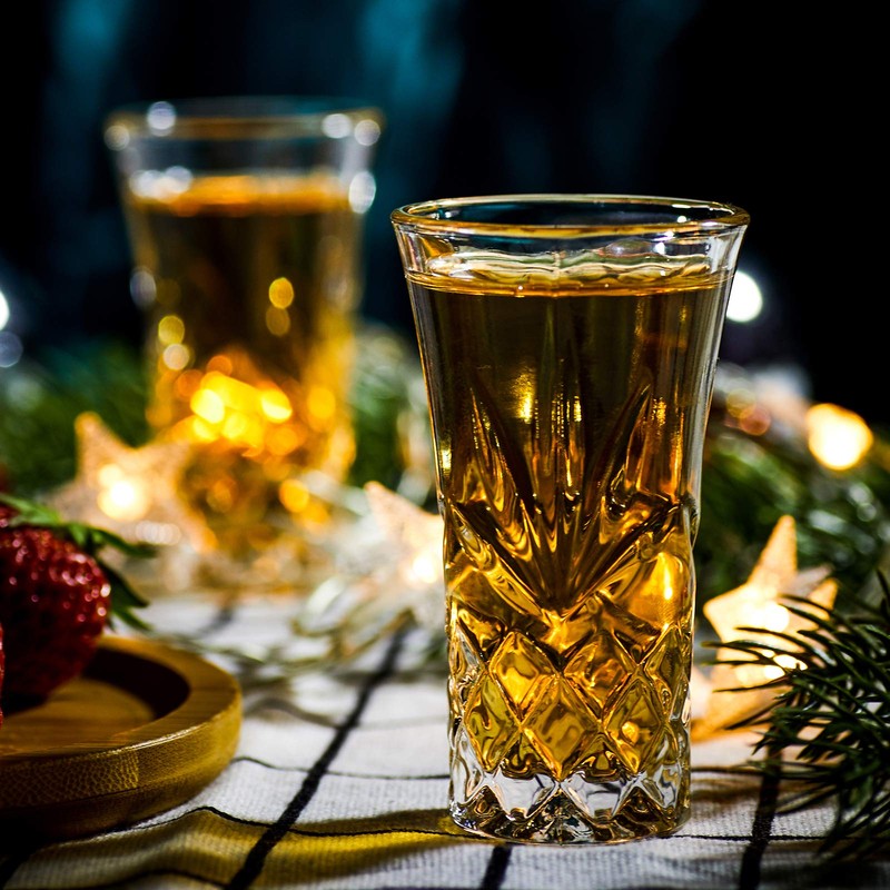 JAIEF Tequila Glasses with Heavy Base | Shot Glasses 5.8cl