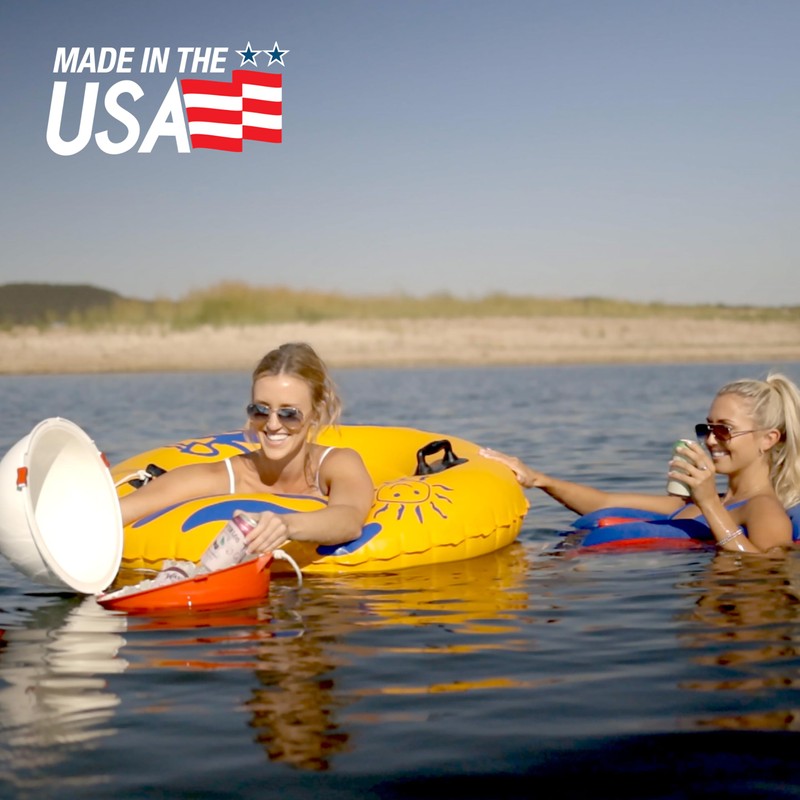 The Big Bobber Floating Cooler, Outdoors Floating Ice Chest, Portable