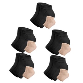 FOMIYES 5sets Elastic Heel Socks Moisturizing Gel Toeless Heel Sleeves for Foot Health Washable Foot Protector 2pairs*5