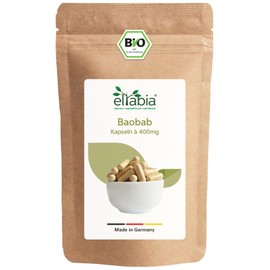 Organic Baobab Capsules Pack of 1000 | High Dose 1290 mg Daily Dose | Baobab Tree in Raw Food Quality | Apothecary Tree 100% Pure and No Additives | Vegan Fruit Powder