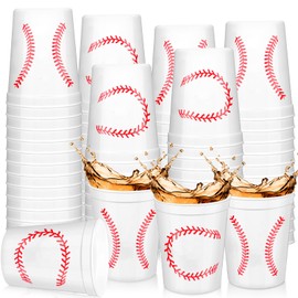 Norme 24 Pcs Rookie Of the Year First Birthday Decorations Baseball Plastic Cups Bulk Reusable Cups 16 oz Sports Party Supplies Decoration for Birthday Party Favor Event Family Dinner