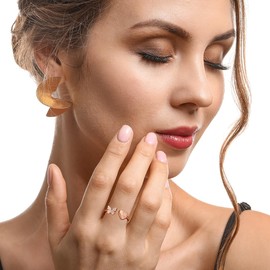 INENIMARTJ Initial Rings for Women Stackable Butterfly Initial Letter Rings Crystal Inlaid Capital Alphabet Ring 14k Gold Silver Rose Gold Plated Open Adjustable Initial rings Jewelry, Adjustable,