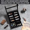 Emfogo Pocket Knife Display Case, Large Knife Collection Box for