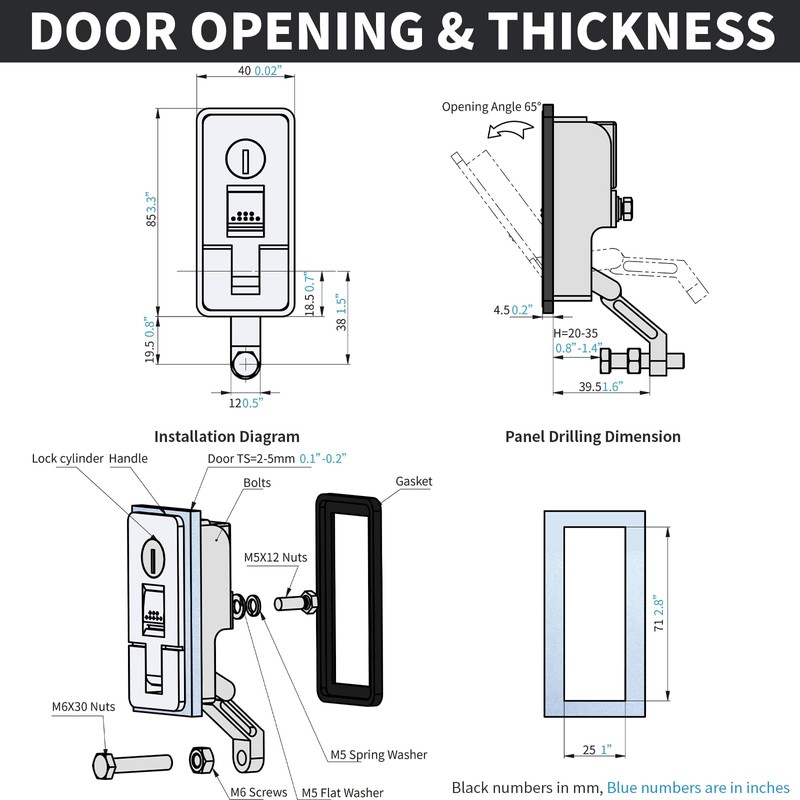 Loclink Compression Latch Lock Marine Grade Zinc Alloy for Boat