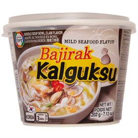 Surasang Bajirak Kalguksu, Korean Knife Cut Noodle with Clam Soup, Refreshing and Simple, 7.12 Ounce, 6 Cups of Noodles