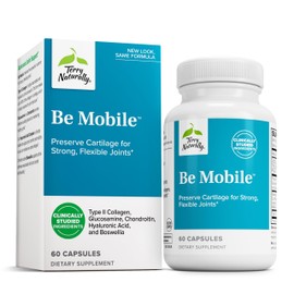 Terry Naturally Be Mobile - Collagen Supplement for Joint Health Support - Dietary Supplement with Boswellia Extract & Type II Collagen - Lower Back & Knee Support - 60 Capsules