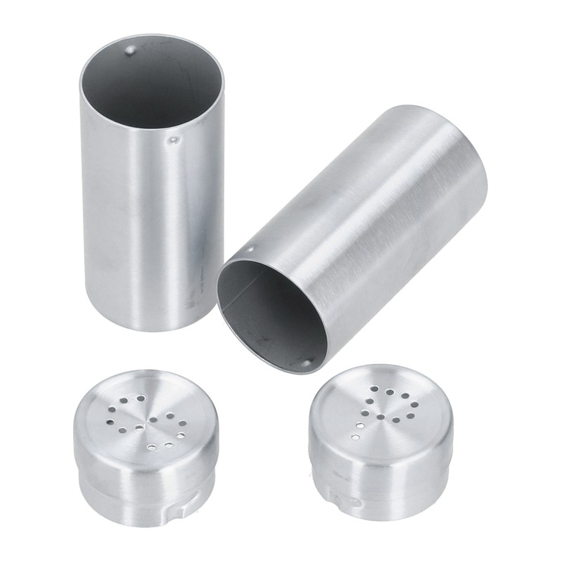 2pcs Spice Jar Stainless Steel Seasoning Bottle Salt and Pepper