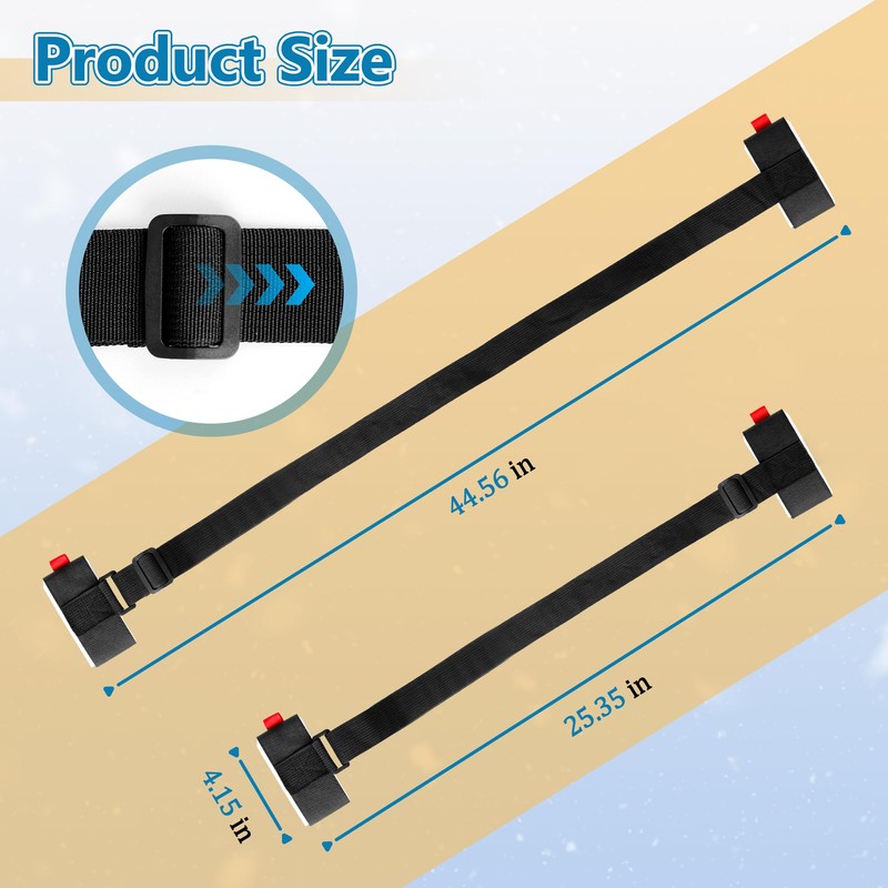 Ski Boot Straps, Adjustable Skis Shoulder Carrier Strap with Protector