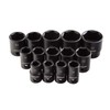 ARCAN TOOLS 1/2" Drive Shallow Impact Socket Set, Metric, 11mm