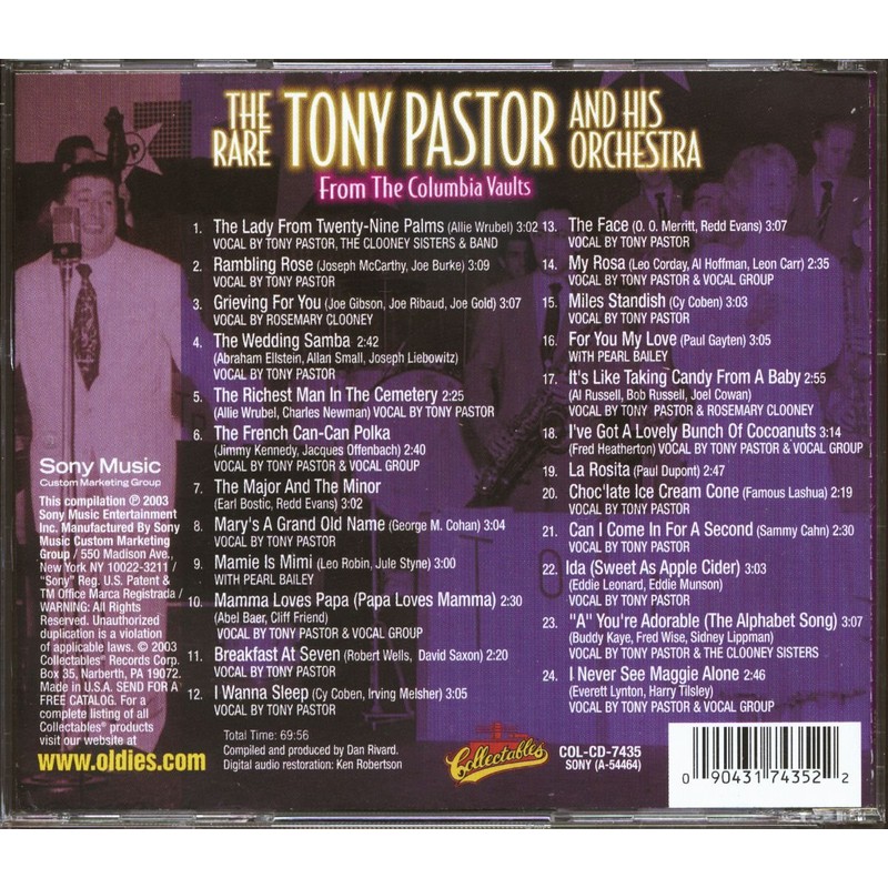 Uncollected Tony Pastor: 24 So