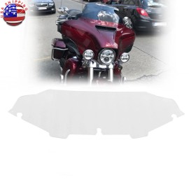 Trichtu Mount 6"Clear Windshield Windscreen For Harley Touring Street Electra Glide 96-13 FLHT