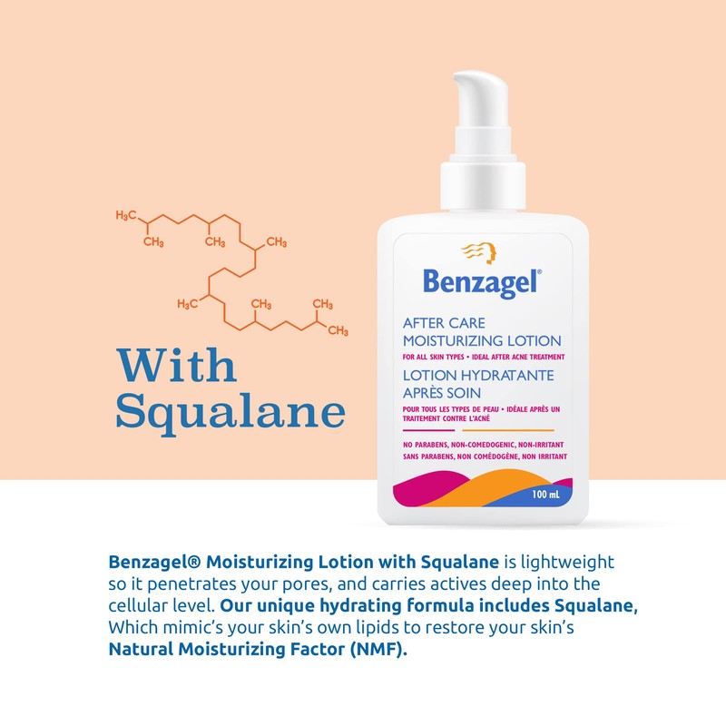 Benzagel After Care Moisturizing Lotion For All Skin Types, 100