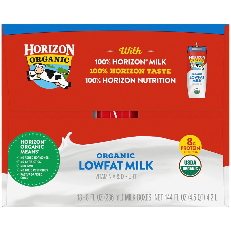 Horizon Organic Horizon Organic Shelf-Stable 1% Low Fat Milk Boxes,