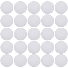 COHEALI Blank Cards, Black Card Paper, Round Paper Plate, Stretched Circle, Paper, DIY Painting Paper, Cards for Painting, 50 Pieces, 25cm x 25cm x 0.1cm, White Cardboard, White Card